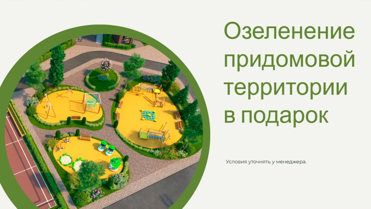 Озеленение придомовой территории в подарок