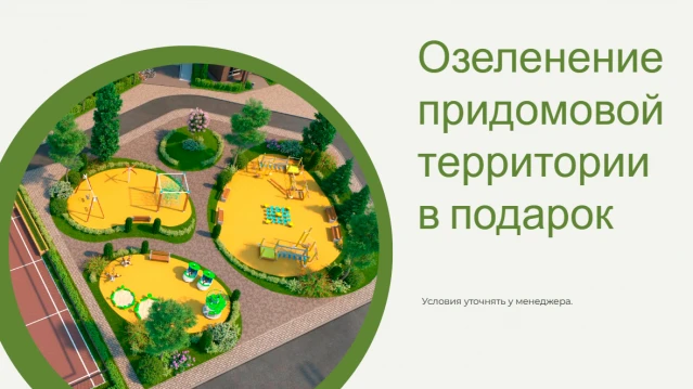Озеленение придомовой территории в подарок